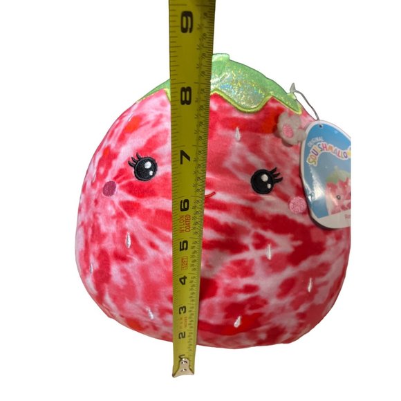 Squishmallow 8" Reva Strawberry Soft Tie Dye Red Plush - Picture 12 of 12
